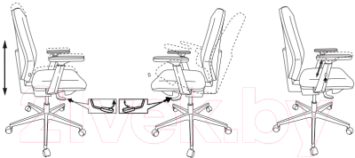Изображение товара Кресло офисное Бюрократ CH-545SL (серый 38-417хром)