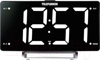 Радиочасы Telefunken TF-1711U (черный/белый)