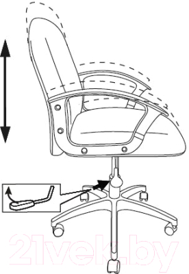 Кресло офисное Бюрократ CH-808-LOW (серый 3C1)