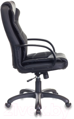 Кресло офисное Бюрократ CH-839 (искусственная кожа черный Leather Black/пластик)