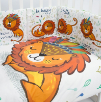 

Комплект постельный для малышей Amarobaby, Baby Lion / AB213017BL/14