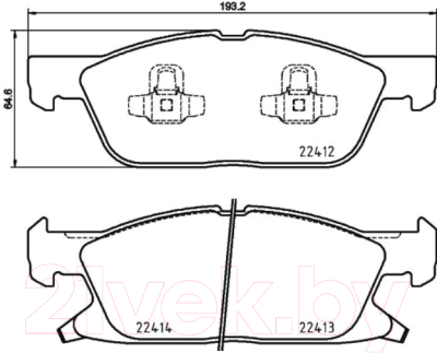 Тормозные колодки Brembo P24188