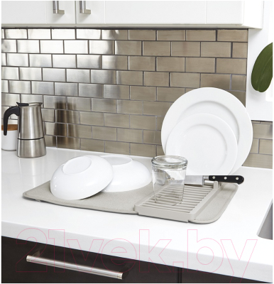 Коврик для сушки посуды Umbra Udry Mini 1004301-1220 (светло-серый)