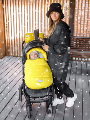 Конверт детский Amarobaby Snowy Travel / AMARO-6102-STZ (желтый)