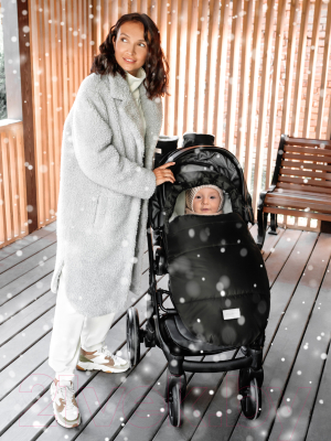 Конверт детский Amarobaby Snowy Travel / AMARO-6101-STC (черный)