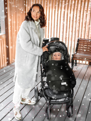 Конверт детский Amarobaby Snowy Travel / AMARO-6102-STC (черный)