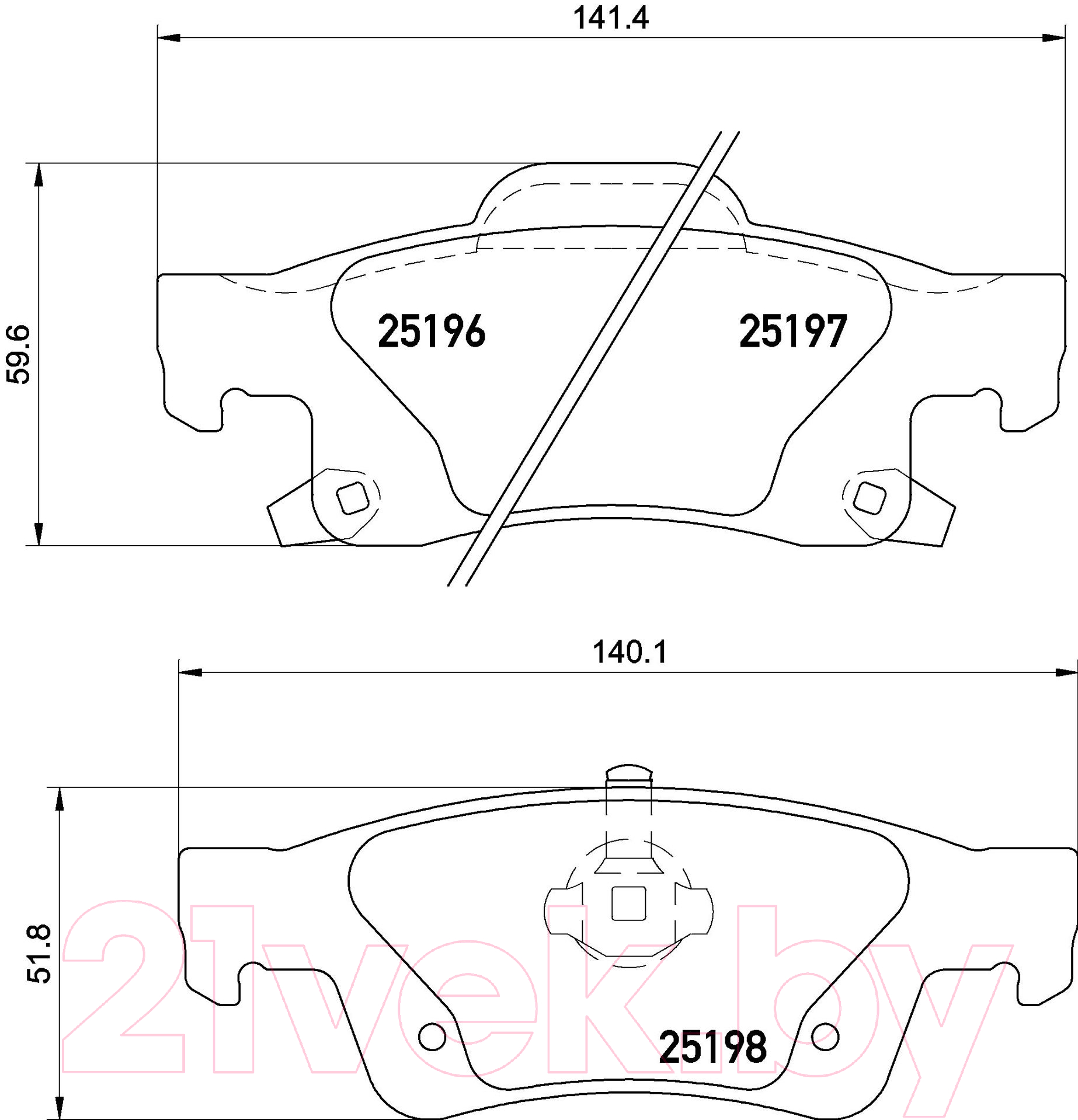 Тормозные колодки Brembo P37016 — фото 4