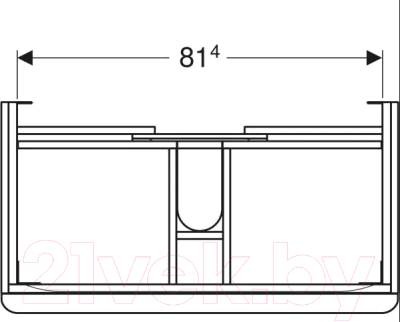 Тумба под умывальник Geberit Smyle Square 500.354.JK.1