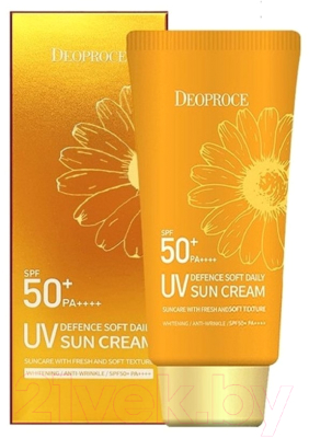 Крем солнцезащитный Deoproce UV Defence Soft Daily Sun Cream SPF50+ PA++++ (70г)