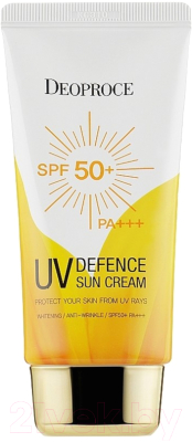 Крем солнцезащитный Deoproce UV Defence Sun Protector SPF50+ PA+++  (70г)