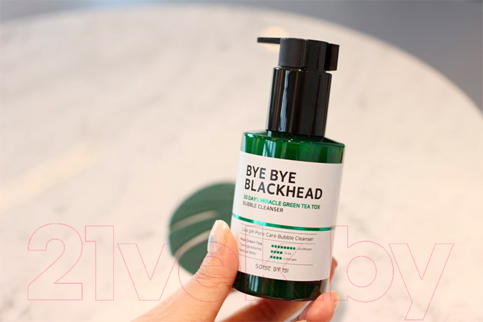 Пенка для умывания Some By Mi Bye Bye Blackhead 30 Days Miracle Green Tea Tox Bubble Cleanser