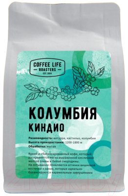 

Кофе в зернах Coffee Life Roasters, Колумбия Киндио