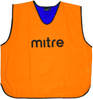 Манишка футбольная Mitre T21916OF5-JR (оранжево-синий) - 