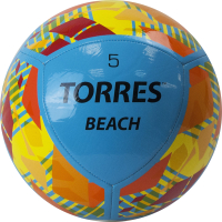 Футбольный мяч Torres Beach / FB32015 (размер 5, сине-оранжевый) - 