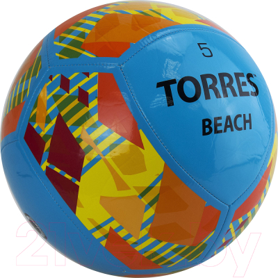 Футбольный мяч Torres Beach / FB32015 (размер 5, сине-оранжевый)