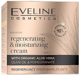Крем для лица Eveline Cosmetics Organic Gold Регенерирующий увлажняющий (50мл)