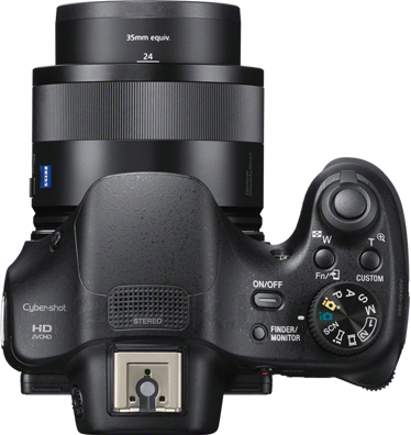 Компактный фотоаппарат Sony Cyber-shot DSC-HX400B - вид сверху