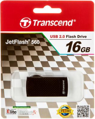 Usb flash накопитель Transcend JetFlash 560 16GB (TS16GJF560) - в упаковке