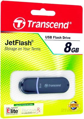 Usb flash накопитель Transcend JetFlash 300 8 Gb (TS8GJF300) - в упаковке