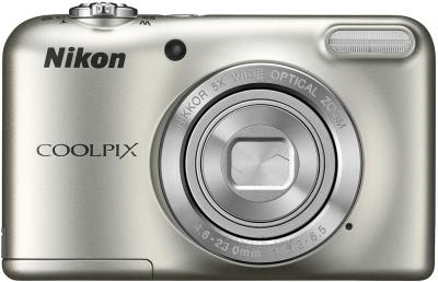 Компактный фотоаппарат Nikon Coolpix L29 (Silver) - вид спереди