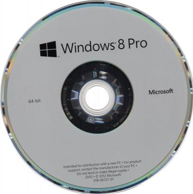 Операционная система Microsoft Windows Pro 8 64Bit Eng Intl 1pk DSP (FQC-05955) - диск