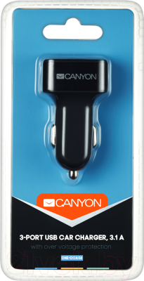 Зарядное устройство автомобильное Canyon CNE-CCA06B (черный)