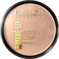 

Пудра компактная Eveline Cosmetics, Anti Shine Complex Pressed Powder тон 34 medium beige