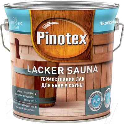 Лак Pinotex Lacker Sauna 20 5254108 (2.7л, полуматовый)