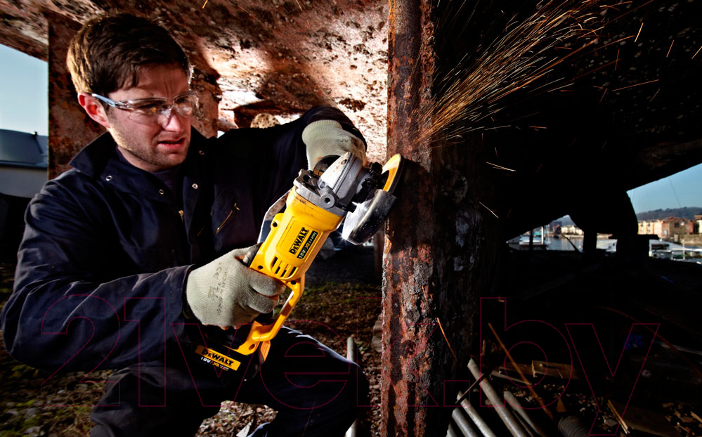 Профессиональная угловая шлифмашина DeWalt DCG412N-XJ — фото 4