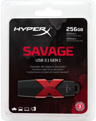 Usb flash накопитель HyperX Savage 256GB (HXS3/256GB)