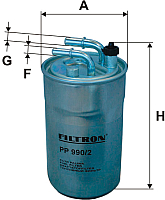 Топливный фильтр Filtron PP990/2 - 