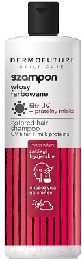 Шампунь для волос DermoFuture Daily Care с UV-фильтром и молочными протеинами (380мл)