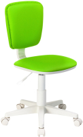 Кресло детское Бюрократ CH-W204NX (салатовый 15-118/пластик белый) - 