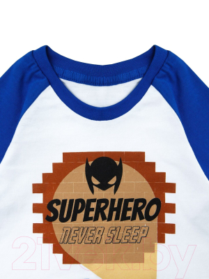 Пижама детская Amarobaby Superheroes Cloak / AB-OD21-SC11/20-104 (синий, р. 104)