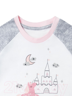 Пижама детская Amarobaby Superheroes Far far / AB-OD21-SF11/11-80 (серый, р. 80)