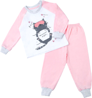 Пижама детская Amarobaby Superheroes Muuur night / AB-OD21-SM11/06-104 (розовый, р. 104) - 