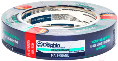 Лента малярная Blue Dolphin 01-1-01-EN SBL BDN (25ммx50м)