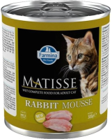 Влажный корм для кошек Farmina Matisse Mousse Rabbit (300г) - 