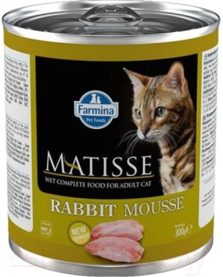 Влажный корм для кошек Farmina Matisse Mousse Rabbit (300г)