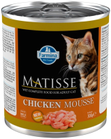 Влажный корм для кошек Farmina Matisse Mousse Chicken (300г) - 