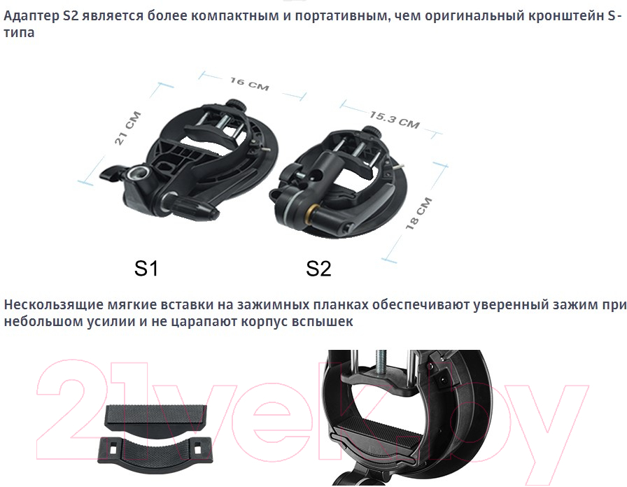 Адаптер для накамерной вспышки Godox S2 / 27539