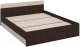 Двуспальная кровать Империал Алена 160x200 (венге/дуб молочный) - 