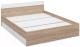 Двуспальная кровать Империал Алена 160x200 (дуб сонома/белый) - 