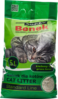 Наполнитель для туалета Super Benek Zielony Las (5л/4кг)