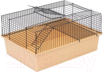 

Клетка для грызунов ЕСО, Черный;бежевый, Терри-1 / 4011беж-черн