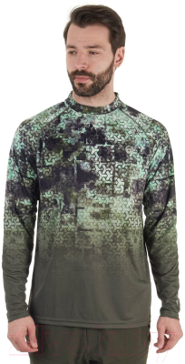 Изображение товара Лонгслив спортивный FHM Mark Evo V2 8491 (XS, принт хаки/хаки)