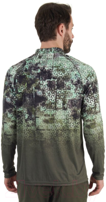 Изображение товара Лонгслив спортивный FHM Mark Evo V2 8491 (XS, принт хаки/хаки)