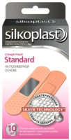 Пластырь медицинский Silkoplast Standard №10 стерильный бактерицидный с содержанием серебра  (10шт) - 