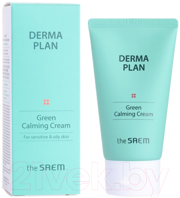 Крем для лица The Saem Derma Plan Green Calming Cream (70мл)