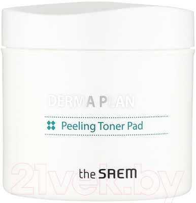 Пэд для лица The Saem Derma Plan Peeling Toner Pad (70шт)
